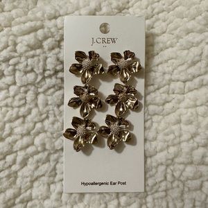 JCREW Statement Flower Earrings